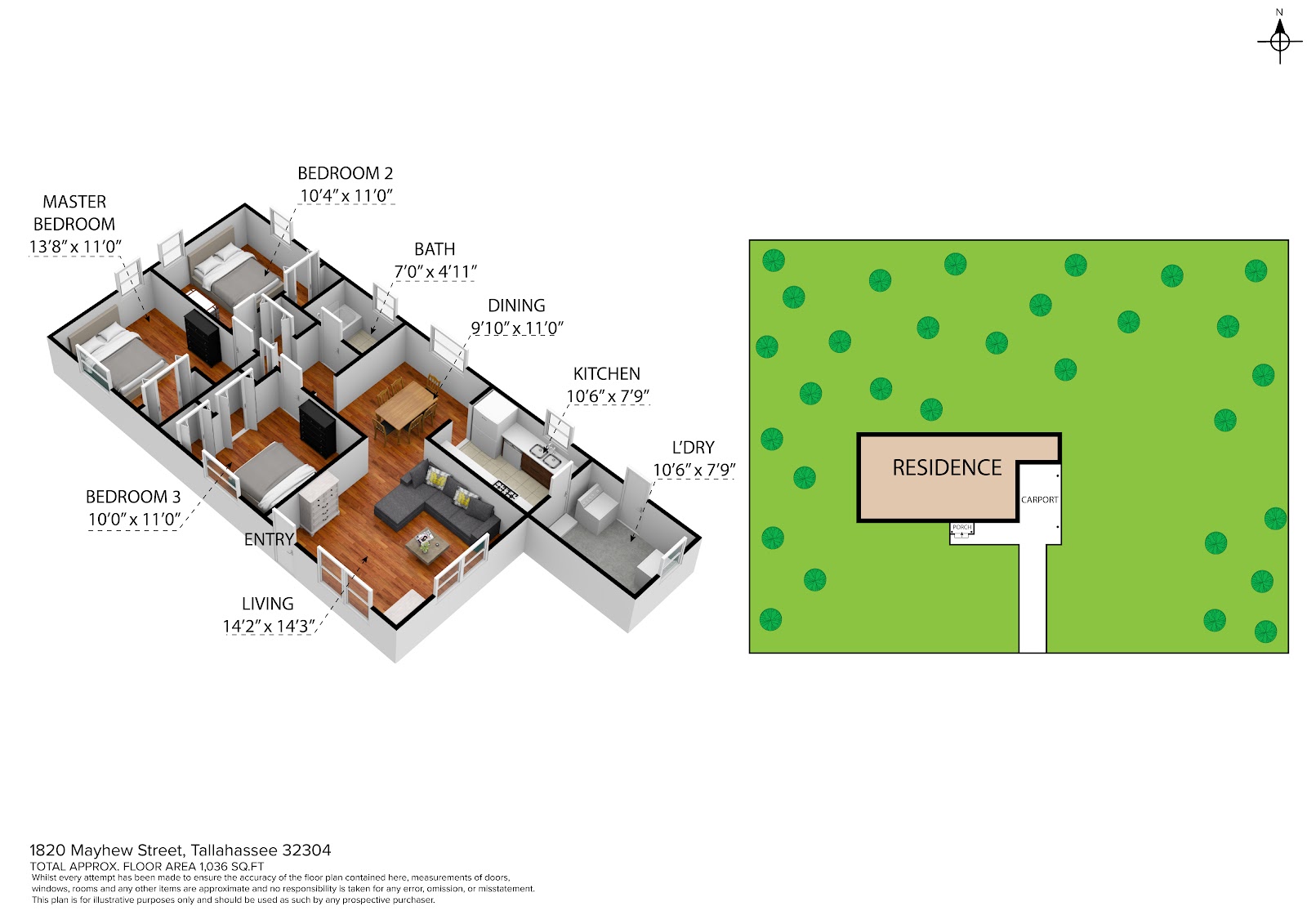 1820 Mayhew Street — 3BR